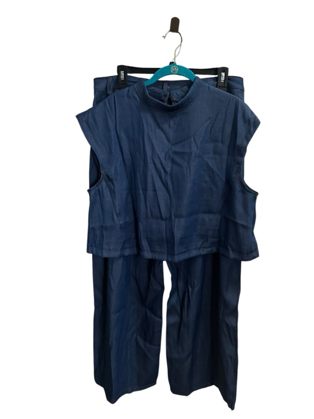 Chambray Top & Wide Leg Pant Set size XL nwot - Picture 9 of 9